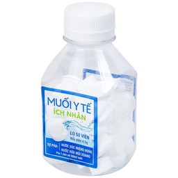 Muối y tế Ích Nhân (50 viên x 4.5g) dùng pha nước súc miệng, họng, rửa mũi