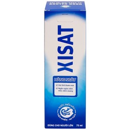 Xịt mũi Xisat người lớn 75ml làm sạch thông mũi