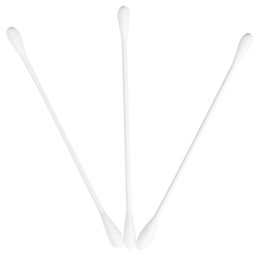 Tăm bông thân giấy Niva Baby BZP1 2 đầu tròn túi Zip vệ sinh tai, mũi, vệ sinh cá nhân cho trẻ em (200 que)