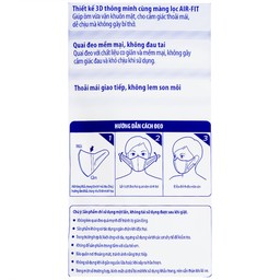 Khẩu trang Unicharm 3D Mask Super Fit size M màu trắng (5 cái) ôm vừa vặn, không bí thở