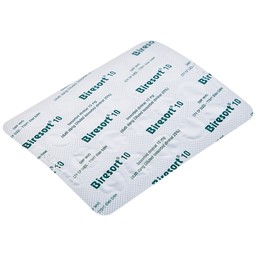 Thuốc Biresort 10 Bidiphar phòng và điều trị cơn đau thắt ngực, suy tim sung huyết (3 vỉ x 20 viên)