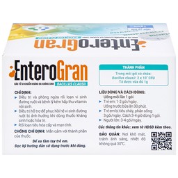 Thuốc Enterogran Biopharco điều trị và phòng ngừa rối loạn vi sinh đường ruột (20 gói x 1g)