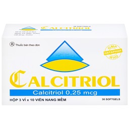Thuốc Calcitriol Hà Tây điều trị loãng xương (3 vỉ x 10 viên)