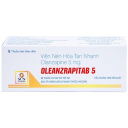 Viên nén Oleanzrapitab 5 Sun Pharma điều trị bệnh tâm thần phân liệt (5 vỉ x 10 viên)