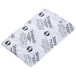 Viên ngậm Strepsils Throat Irritation & Cough Reckitt Benckiser giúp làm sạch đường thở và kiểm soát ho (2 vỉ x 12 viên)