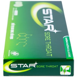 Viên ngậm Star Sore Throat OPV không đường điều trị đau họng, viêm họng (2 vỉ x 12 viên)