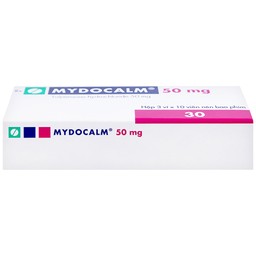 Viên nén Mydocalm 50mg Gedeon điều trị triệu chứng co cứng cơ sau đột quỵ (3 vỉ x 10 viên) 