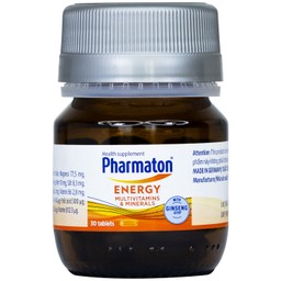 Viên uống Pharmaton Energy hỗn hợp vitamin và khoáng chất giúp tỉnh táo, hỗ trợ giảm mệt mỏi (30 viên)
