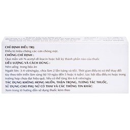 Thuốc Taginyl 500mg Thành Nam điều trị triệu chứng cơn chóng mặt (2 vỉ x 10 viên)