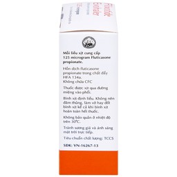 Khí dung Flixotide 125mcg GSK điều trị hen phế quản (120 liều)