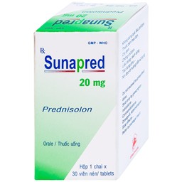 Thuốc Sunapred 20mg Donaipharm chống viêm, chống dị ứng (30 viên) 