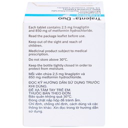 Thuốc Trajenta Duo 2.5mg/850mg Boehringer điều trị đái tháo đường típ 2 (14 viên)