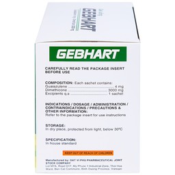 Gel uống Gebhart Davipharm điều trị triệu chứng cơn đau dạ dày (30 gói x 10g)