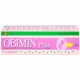 Viên uống Obimin Plus bổ sung các vitamin và khoáng chất (6 vỉ x 5 viên)