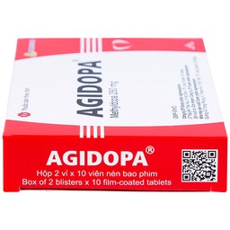 Thuốc Agidopa Agimexpharm điều trị tăng huyết áp (2 vỉ x 10 viên)