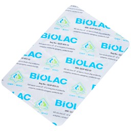 Men vi sinh sống Biolac Biopharco điều trị tiêu chảy, rối loạn tiêu hóa (10 vỉ x 10 viên)