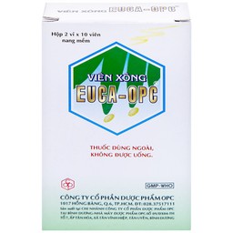 Viên xông Euca-OPC điều trị cảm mạo, cảm cúm, sát trùng mũi họng (2 vỉ x 10 viên)
