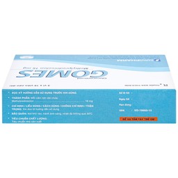 Thuốc Gomes 16mg Davipharm kháng viêm, điều trị viêm khớp dạng thấp, lupus ban đỏ hệ thống (3 vỉ x 10 viên)