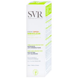 Kem chống nắng SVR Sebiaclear Creme SPF50+ dưỡng da dùng cho da hỗn hợp, da dầu và da nhạy cảm (40ml)