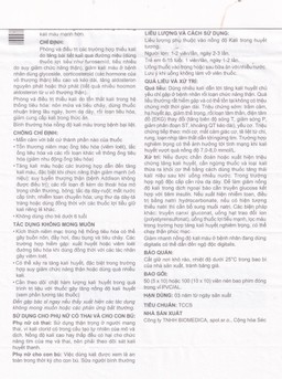 Thuốc Kalium Chloratum Biomedica dùng trong phòng và điều trị một số trường hợp thiếu kali (10 vỉ x 10 viên)