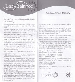 Viên đặt phụ khoa Ladybalance (1 vỉ x 12 viên) giảm khí hư, mùi hôi, khô ngứa, rát do viêm nhiễm âm đạo