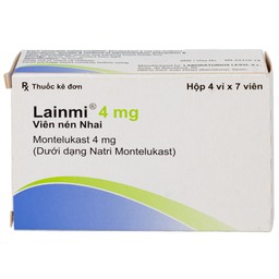 Thuốc Lainmi 4mg Lesvi phòng ngừa và điều trị hen (4 vỉ x 7 viên)