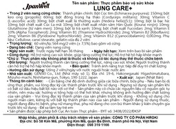 Viên uống Lung Care+ Jpanwell hỗ trợ hệ hô hấp, giúp phổi khỏe mạnh (60 viên)