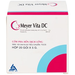 Cốm Pha Hỗn Dịch Uống Meyer Vita DC điều trị và phòng ngừa thiếu vitamin D và canxi, loãng xương (20 gói)