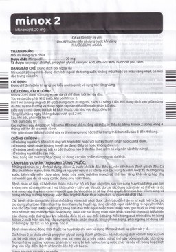 Thuốc Minox 20mg Edol điều trị rụng tóc kiểu androgenic và rụng tóc từng vùng (100ml)