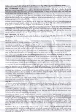 Thuốc Minox 20mg Edol điều trị rụng tóc kiểu androgenic và rụng tóc từng vùng (100ml)