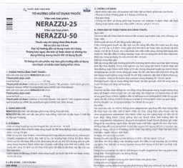 Thuốc Nerazzu 50 Davipharm điều trị tăng huyết áp (3 vỉ x 10 viên)