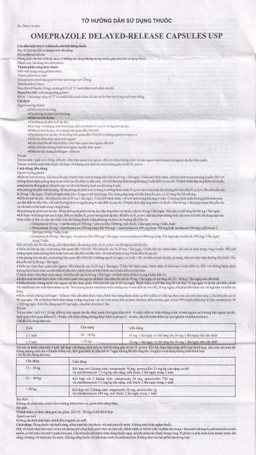 Thuốc Omeprazole 20mg Delayed Release Brawn điều trị loét dạ dày tá tràng (10 vỉ x 10 viên)