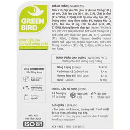 Nước Yến Sào Chưng Đường Phèn Greenbird (4 hũ x 72g)