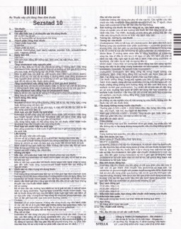 Thuốc Sezstad 10 Stella điều trị tăng cholesterol máu nguyên phát (6 vỉ x 10 viên)