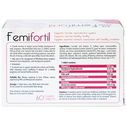 Viên uống Femifortil NP Pharma bổ sung Vitamin, khoáng chất và thảo dược cho phụ nữ mang thai (4 vỉ x 15 viên)