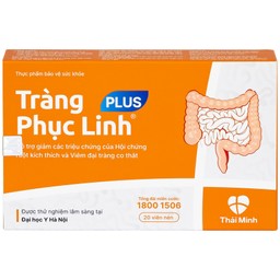 Viên uống Tràng Phục Linh Plus Thái Minh hỗ trợ giảm các triệu chứng của hội chứng ruột (2 vỉ x 10 viên)