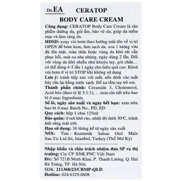 Kem bôi dưỡng ẩm, phục hồi da toàn thân Dr.Ea Ceratop Body Care Cream 125ml