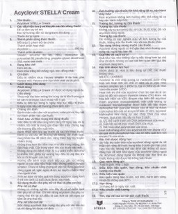 Kem bôi da Acyclovir Stella Cream (5g) điều trị nhiễm virus Herpes simplex