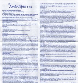 Thuốc Amlodipin 5mg Domesco điều trị tăng huyết áp, đau thắt ngực (3 vỉ x 10 viên)