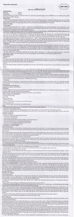 Thuốc Aphaxan Armephaco giảm đau, chống viêm (5 vỉ x 20 viên)