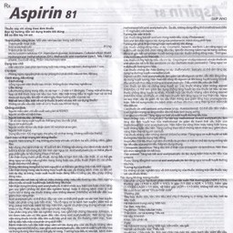 Thuốc Aspirin 81 Agimexpharm phòng ngừa nhồi máu cơ tim, đột quỵ (20 vỉ x 10 viên)