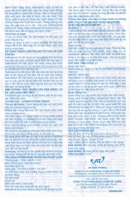 Dung dịch uống Atisalbu 5ml An Thiên điều trị co thắt phế quản do hen, viêm phế quản mãn tính (30 gói)