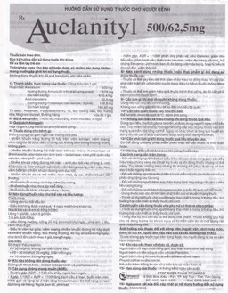 Bột Auclanityl 500/62.5mg Tipharco điều trị nhiễm khuẩn (12 gói x 3,8g)