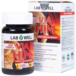 Viên uống Via Him Lab Well bồi bổ sức khỏe, tăng cường sinh lực và khả năng sinh lý ở nam giới (30 viên)