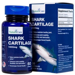 Viên uống hỗ trợ bôi trơn khớp, duy trì sức khỏe của khớp Shark Cartilage NatureCare (60 viên)