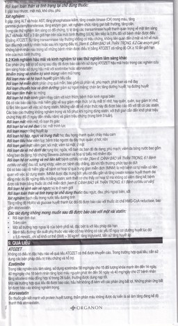 Thuốc Atozet 10mg/10mg MSD điều trị rối loạn mỡ máu, phòng ngừa các bệnh tim mạch (3 vỉ x 10 viên)