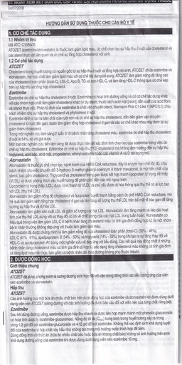Thuốc Atozet 10mg/10mg MSD điều trị rối loạn mỡ máu, phòng ngừa các bệnh tim mạch (3 vỉ x 10 viên)