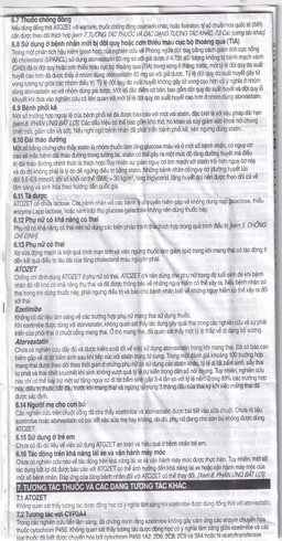 Thuốc Atozet 10mg/10mg MSD điều trị rối loạn mỡ máu, phòng ngừa các bệnh tim mạch (3 vỉ x 10 viên)