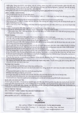 Thuốc Bactamox 750 Imexpharm điều trị nhiễm khuẩn (2 vỉ x 7 viên)