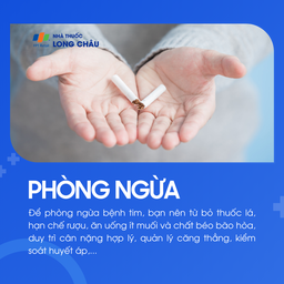 Để phòng ngừa bệnh tim, nên bỏ thuốc lá, hạn chế rượu bia, ăn ít muối và chất béo bão hòa, duy trì cân nặng hợp lý